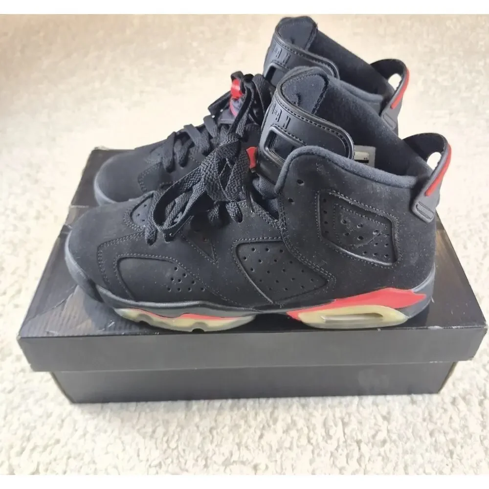 Nike Air Jordan 6 Retro GG Black Infrared 2014 Youth 6Y Womens 7.5 543390-043
